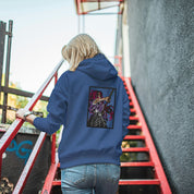 Felpa Ricamata sulla schiena Con Cappuccio Unisex – Morbida e Confortevole – Design Kokushibo