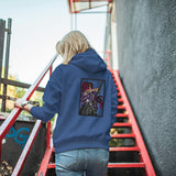 Felpa Ricamata sulla schiena Con Cappuccio Unisex – Morbida e Confortevole – Design Kokushibo