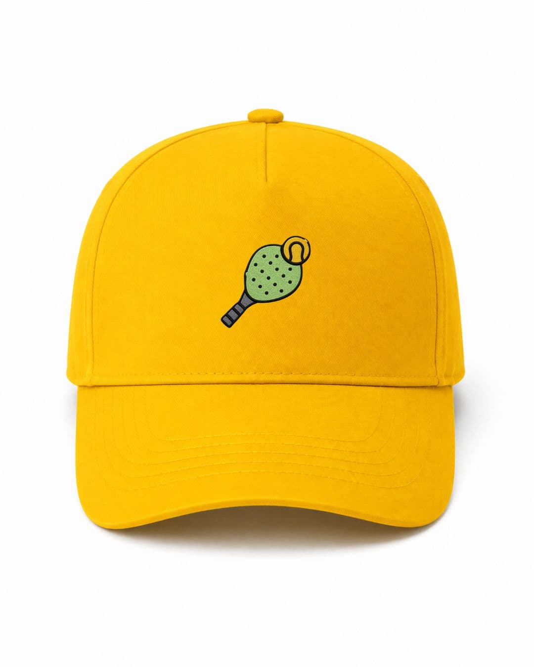 Cappellino Ricamato Unisex Da Baseball Regolabile – Design Racchetta da Paddle + Palla
