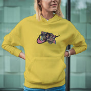 Felpa Ricamata Unisex Con Cappuccio – Morbida e Confortevole – Design Swoosh Shinobu