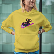 Felpa Ricamata Unisex Con Cappuccio – Morbida e Confortevole – Design Swoosh Galactus