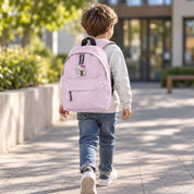Mochila Infantil de Poliéster 600D 28x38x12 cm – Espalda Acolchada y Correas Ajustables - Diseño Bordado Hello Kitty