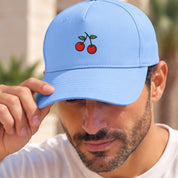 Cappellino Ricamato Unisex Da Baseball Regolabile – Design Ciliegie