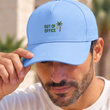 Cappellino Ricamato Unisex Da Baseball Regolabile – Design Out of office logo Palma