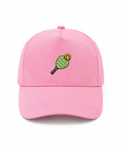 Cappellino Ricamato Unisex Da Baseball Regolabile – Design Racchetta da Paddle + Palla