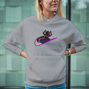Felpa Ricamata Unisex Con Cappuccio – Morbida e Confortevole – Design Swoosh Galactus