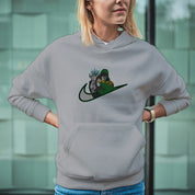 Felpa Ricamata Unisex Con Cappuccio – Morbida e Confortevole – Design Swoosh Dr Doom