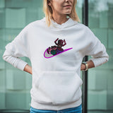 Felpa Ricamata Unisex Con Cappuccio – Morbida e Confortevole – Design Swoosh Galactus