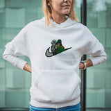 Felpa Ricamata Unisex Con Cappuccio – Morbida e Confortevole – Design Swoosh Dr Doom