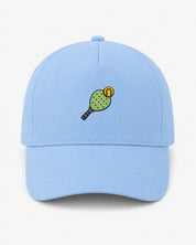 Cappellino Ricamato Unisex Da Baseball Regolabile – Design Racchetta da Paddle + Palla