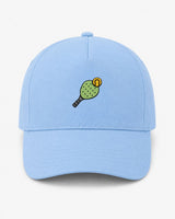 Cappellino Ricamato Unisex Da Baseball Regolabile – Design Racchetta da Paddle + Palla