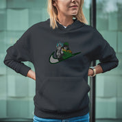 Felpa Ricamata Unisex Con Cappuccio – Morbida e Confortevole – Design Swoosh Dr Doom