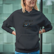 Felpa Ricamata Unisex Con Cappuccio – Morbida e Confortevole – Design Just do it Later con B.Bunny