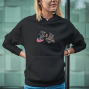 Felpa Ricamata Unisex Con Cappuccio – Morbida e Confortevole – Design Swoosh Shinobu