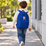 Kid's Backpack in 600D Polyester 28x38x12 cm – Padded Back and Adjustable Shoulder Straps - Embroidered Hello Kitty Design