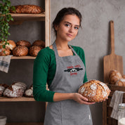 Grembiule in Cotone Riciclato o Poliestere e Cotone – Sostenibile e Pratico – Cucina e Lavoro – Design Ricamato Made With love