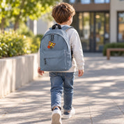 Mochila Infantil de Poliéster 600D 28x38x12 cm – Espalda Acolchada y Correas Ajustables – Diseño Bordado Mariposa con Flores