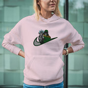 Felpa Ricamata Unisex Con Cappuccio – Morbida e Confortevole – Design Swoosh Dr Doom