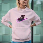 Felpa Ricamata Unisex Con Cappuccio – Morbida e Confortevole – Design Swoosh Galactus