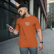 T-Shirt Unisex Ricamata 100% Cotone – Confortevole – Design Braghera Effetto Outline