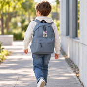 Mochila Infantil de Poliéster 600D 28x38x12 cm – Espalda Acolchada y Correas Ajustables - Diseño Bordado Hello Kitty