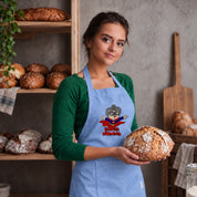 Recycled Cotton Apron – Sustainable and Practical – Cooking and Working – Super Grandma Embroidered Design