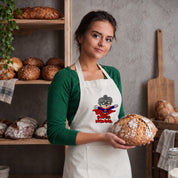 Recycled Cotton Apron – Sustainable and Practical – Cooking and Working – Super Grandma Embroidered Design