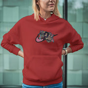 Felpa Ricamata Unisex Con Cappuccio – Morbida e Confortevole – Design Swoosh Shinobu