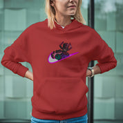 Felpa Ricamata Unisex Con Cappuccio – Morbida e Confortevole – Design Swoosh Galactus