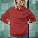 Felpa Ricamata Unisex Con Cappuccio – Morbida e Confortevole – Design I love pet