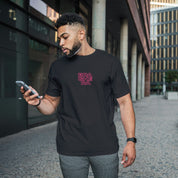 T-Shirt Unisex Ricamata 100% Cotone – Confortevole – Design Braghera Effetto Outline