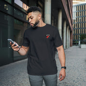 T-Shirt Unisex Ricamata 100% Cotone – Confortevole – Design Sukuna Bocca con Lingua