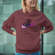 Felpa Ricamata Unisex Con Cappuccio – Morbida e Confortevole – Design Swoosh Galactus