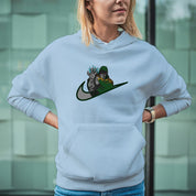 Felpa Ricamata Unisex Con Cappuccio – Morbida e Confortevole – Design Swoosh Dr Doom