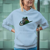 Felpa Ricamata Unisex Con Cappuccio – Morbida e Confortevole – Design Swoosh Dr Doom