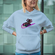 Felpa Ricamata Unisex Con Cappuccio – Morbida e Confortevole – Design Swoosh Galactus