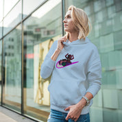 Felpa Ricamata Unisex Con Cappuccio – Morbida e Confortevole – Design Swoosh Galactus