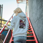 Felpa Ricamata sulla schiena Con Cappuccio Unisex – Morbida e Confortevole – Design Kokushibo