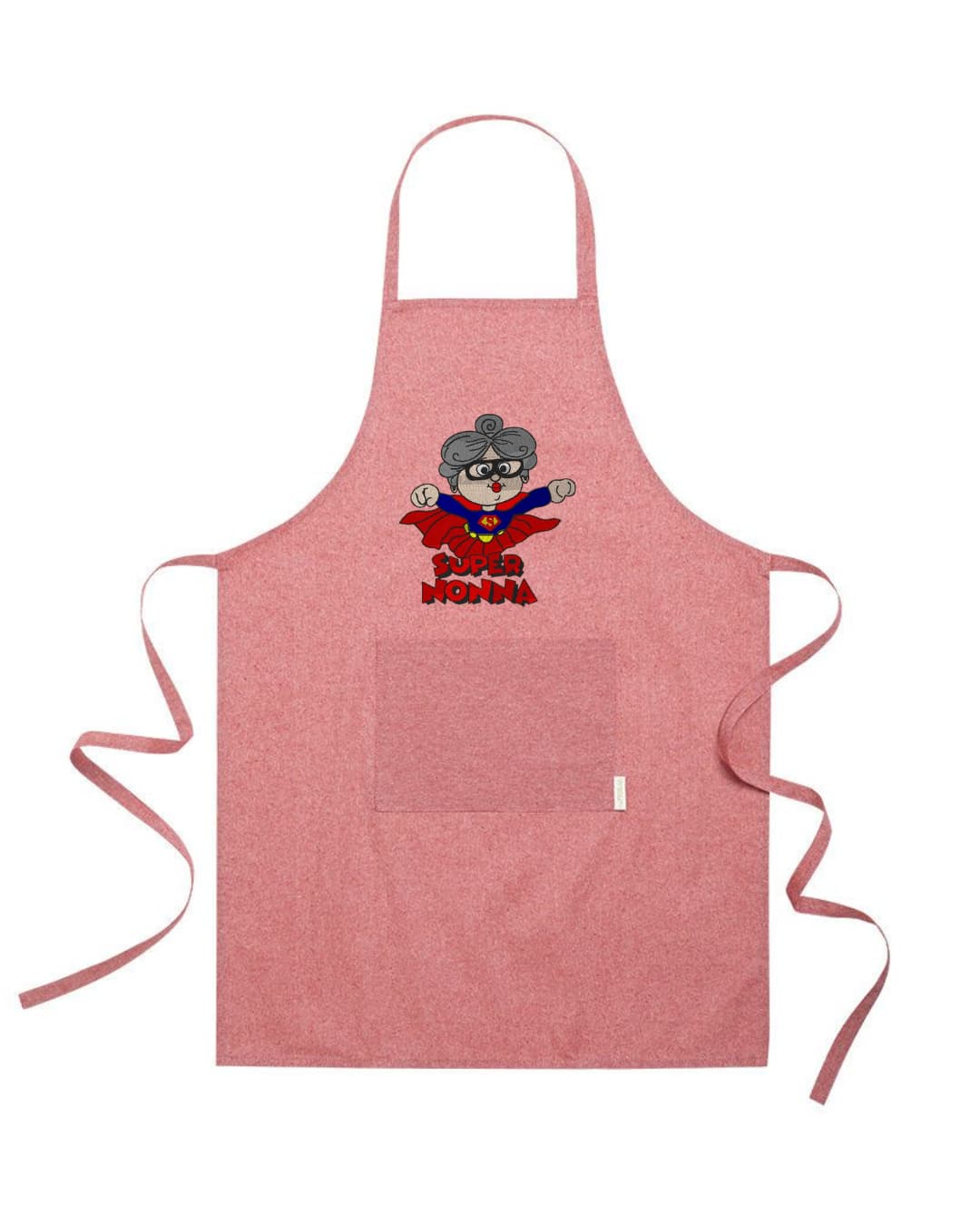 Grembiule Cotone Riciclato Nature: Sostenibile, Pratico per Cucina e Lavoro - Super Nonna