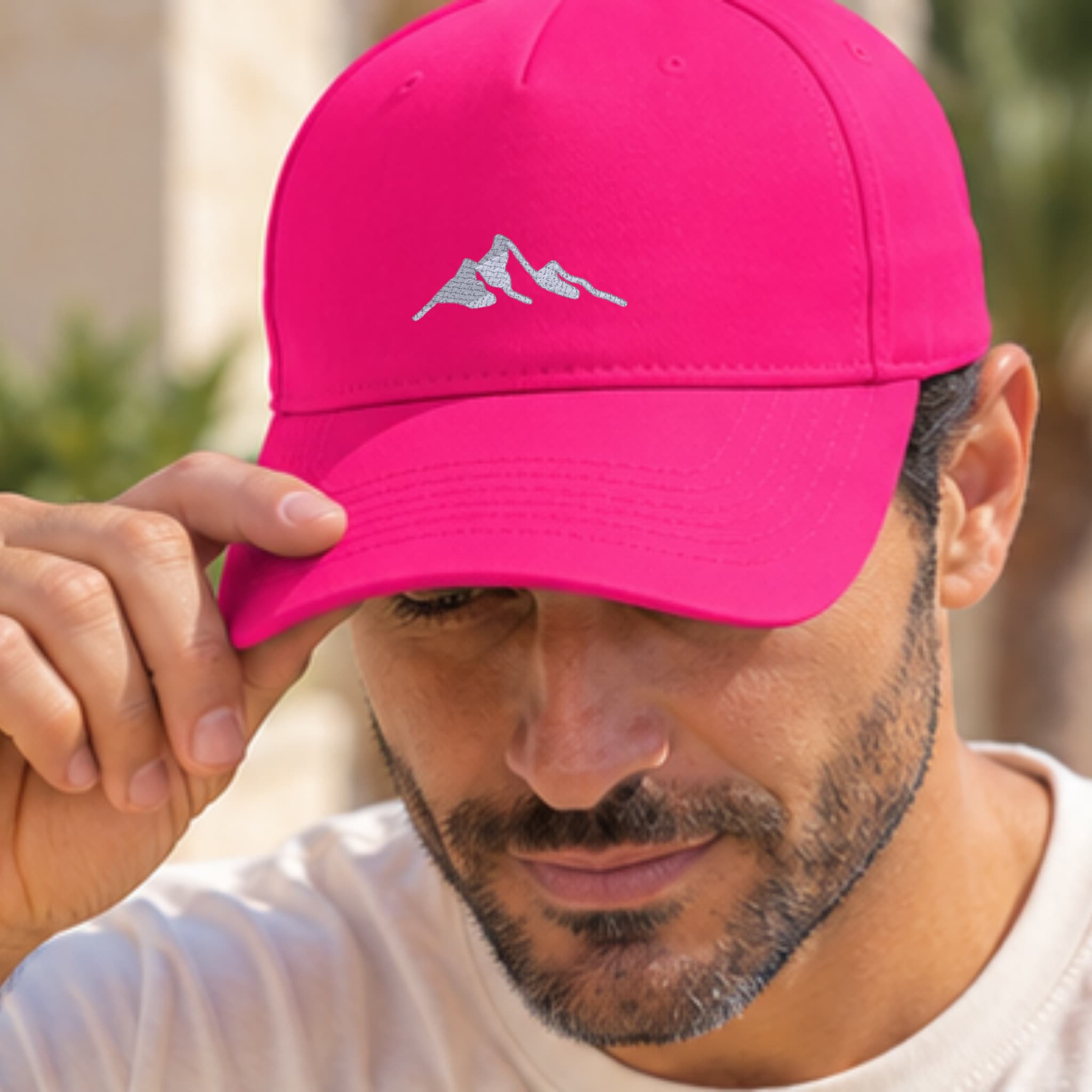 Cappellino Ricamato Unisex Da Baseball Regolabile – Design Montagna