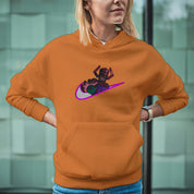 Felpa Ricamata Unisex Con Cappuccio – Morbida e Confortevole – Design Swoosh Galactus