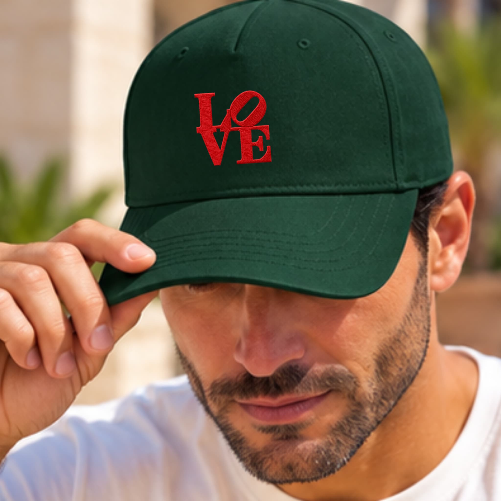 Cappellino Ricamato Unisex Da Baseball Regolabile – Design Scritta Love