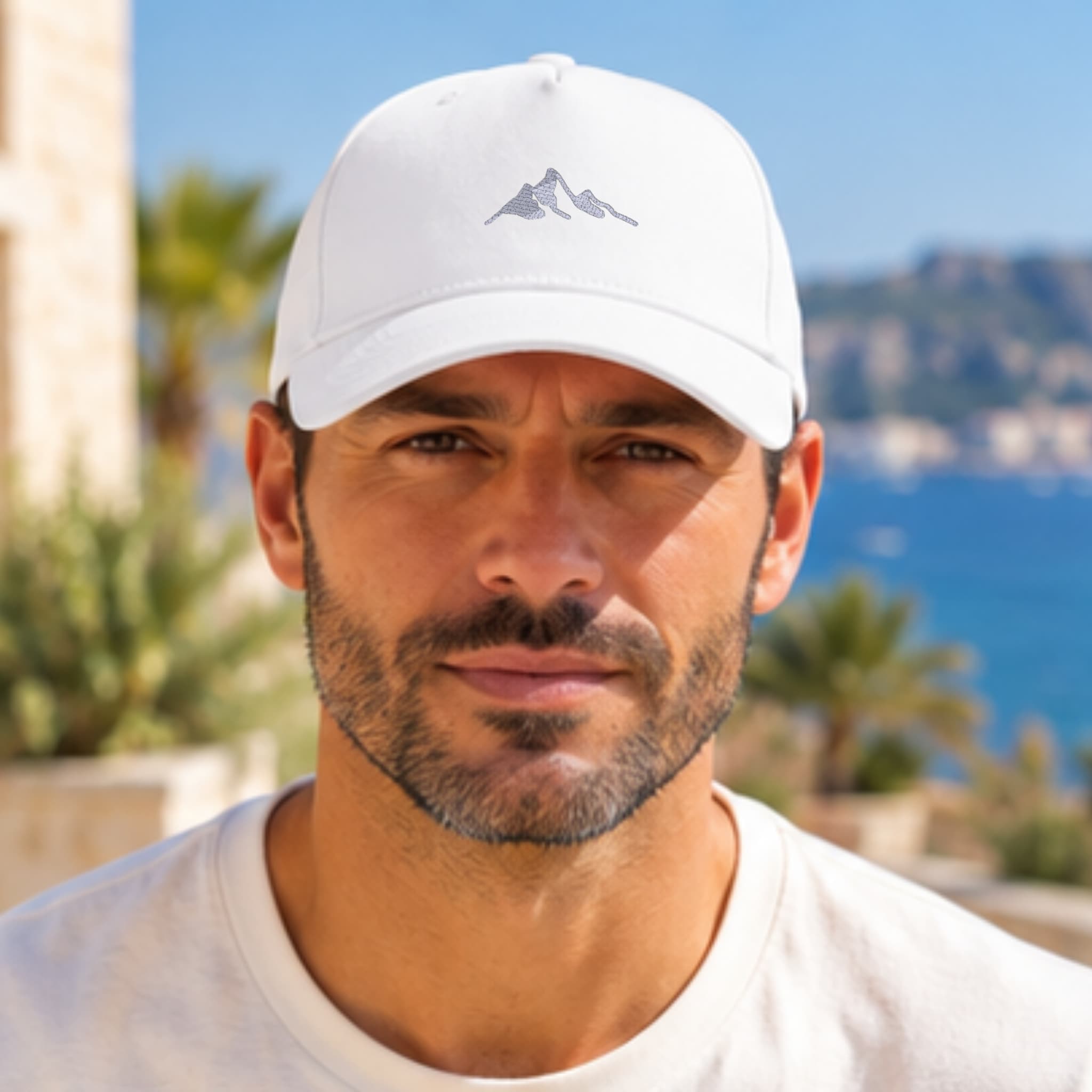Cappellino Ricamato Unisex Da Baseball Regolabile – Design Montagna