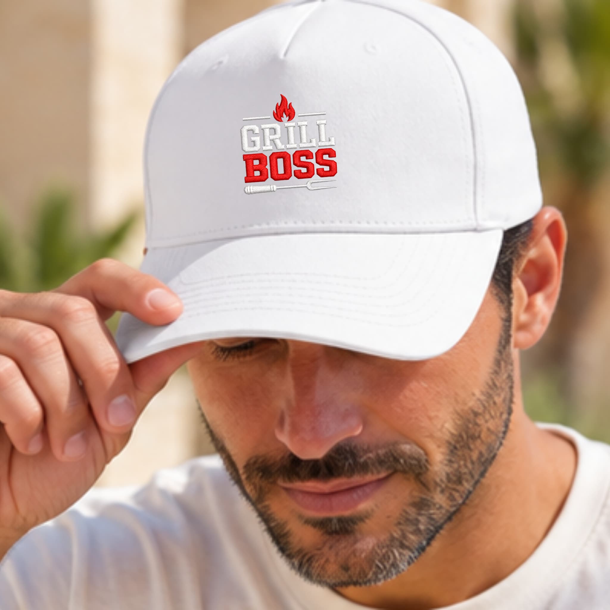 Cappellino Ricamato Unisex Da Baseball Regolabile – Design Grill Boss