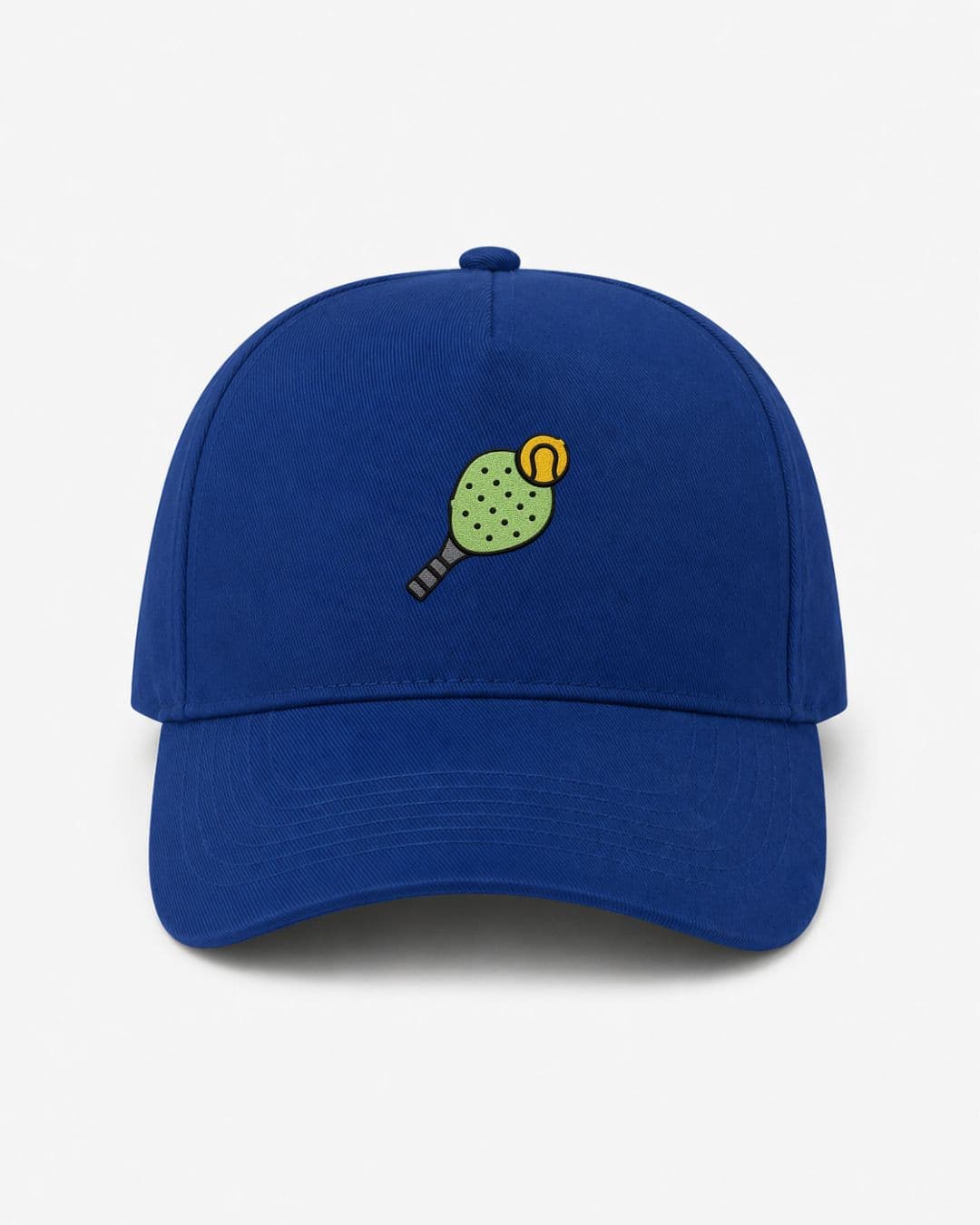 Cappellino Ricamato Unisex Da Baseball Regolabile – Design Racchetta da Paddle + Palla