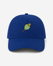 Cappellino Ricamato Unisex Da Baseball Regolabile – Design Racchetta da Paddle + Palla