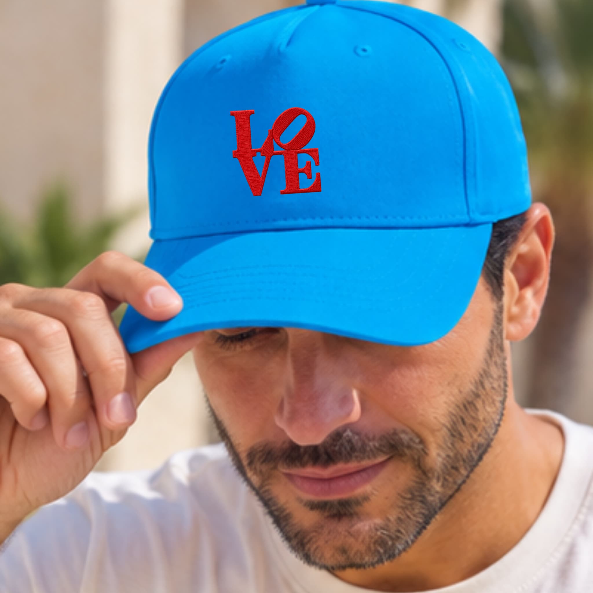 Cappellino Ricamato Unisex Da Baseball Regolabile – Design Scritta Love