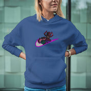 Felpa Ricamata Unisex Con Cappuccio – Morbida e Confortevole – Design Swoosh Galactus