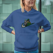 Felpa Ricamata Unisex Con Cappuccio – Morbida e Confortevole – Design Swoosh Dr Doom
