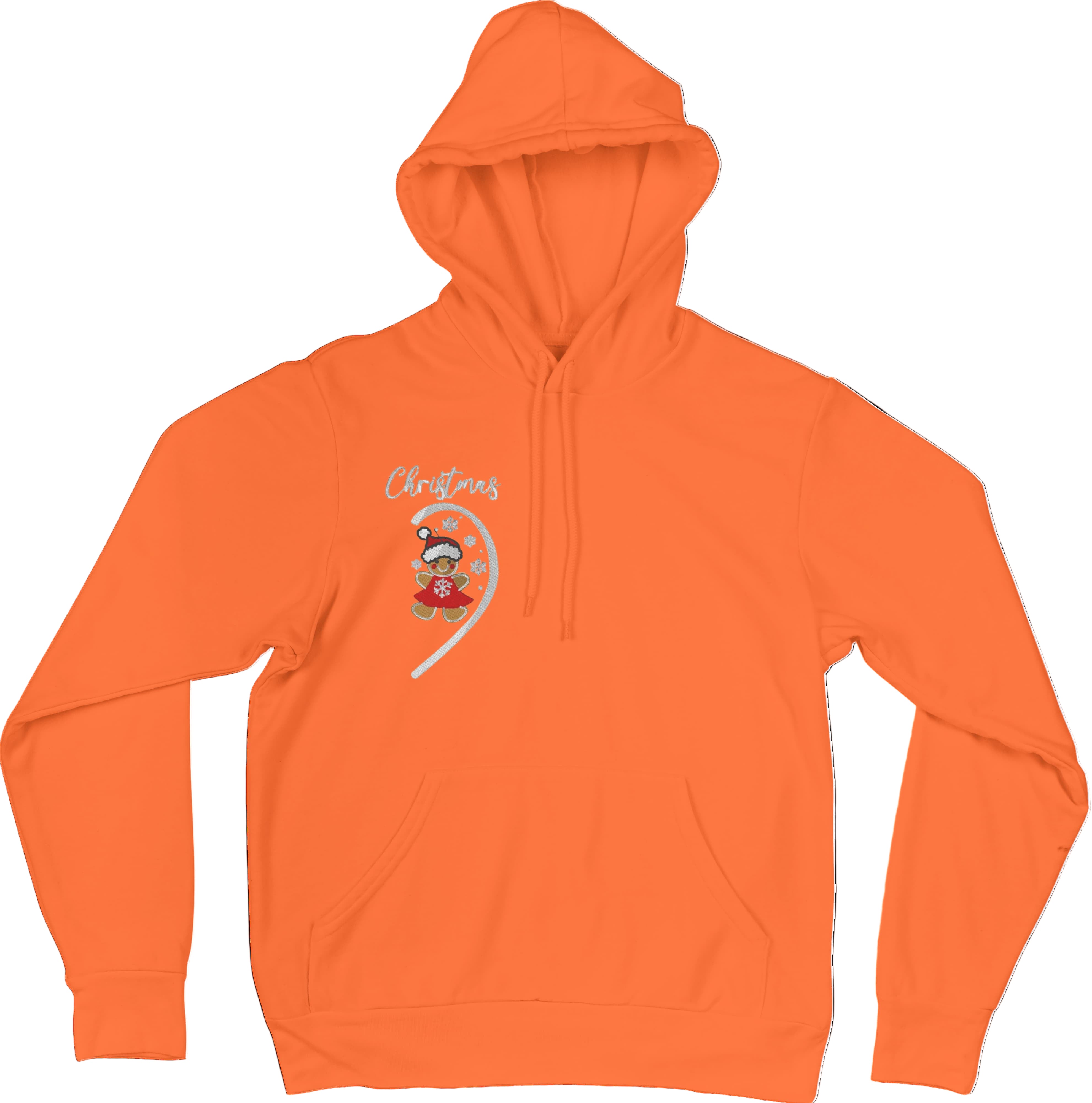 Felpa Ricamata Per Lui e Per Lei Unisex – 100% Cotone – Stile Streetwear e Confortevole – Marzapane Natale